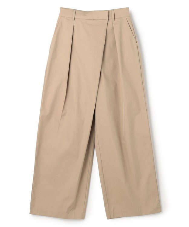 UNFILO L アシンメトリー ラップパンツ ベージュ