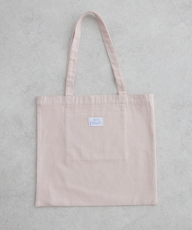 earth music&ecology バイカラーロゴトートバッグ Pink