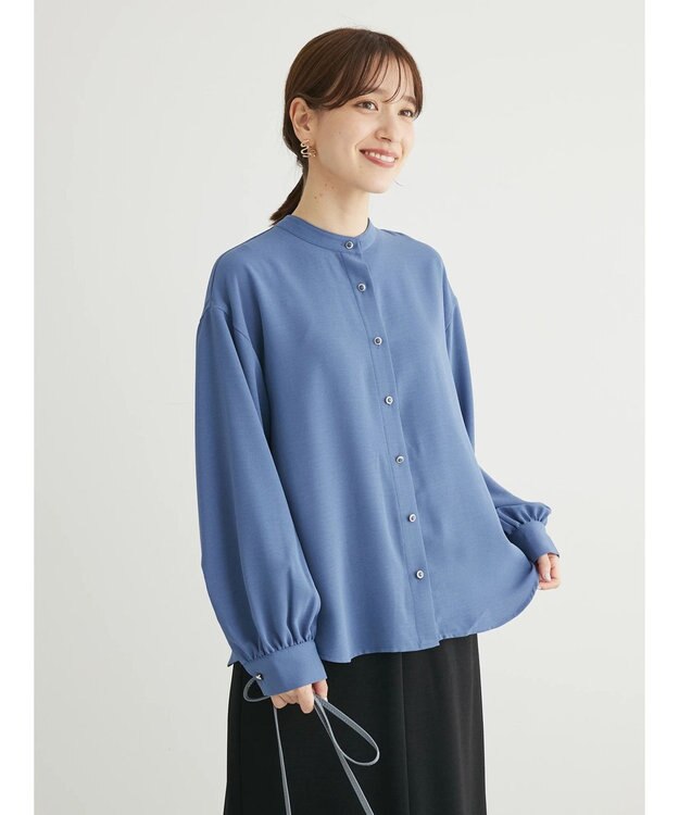 Green Parks ・ＥＬＥＮＣＡＲＥ　ＤＵＥ　バックプリーツブラウス Blue