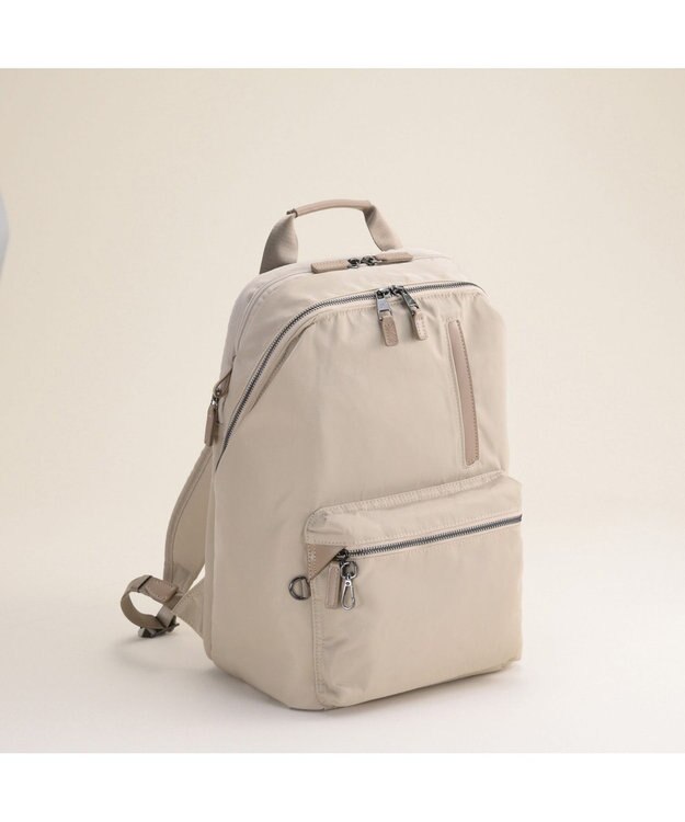 ACE BAGS & LUGGAGE 【雑誌掲載】W&.Day/Night ポッケス スリムリュック A4サイズ 13.3インチPC収納 15276 ダブルアンドデイナイト マザーズバッグ ライトベージュ