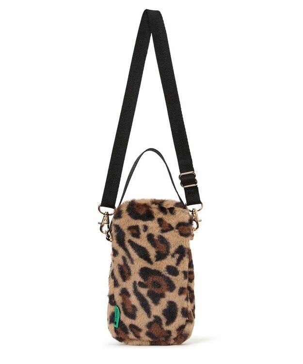 LeSportsac FUR MINI PHONE CROSSBODY/レオパードフラッフィーファー レオパードフラッフィーファー