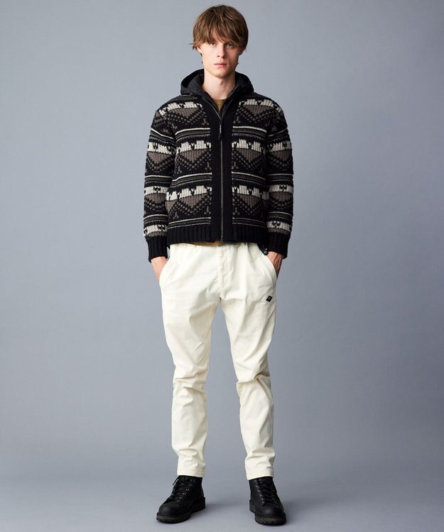 JOSEPH ABBOUD MOUNTAIN 【ストレッチ/撥水/軽量/パッカブル/ライナードッキング対応】2WAYストレッチ ダウン パーカー ブラック系