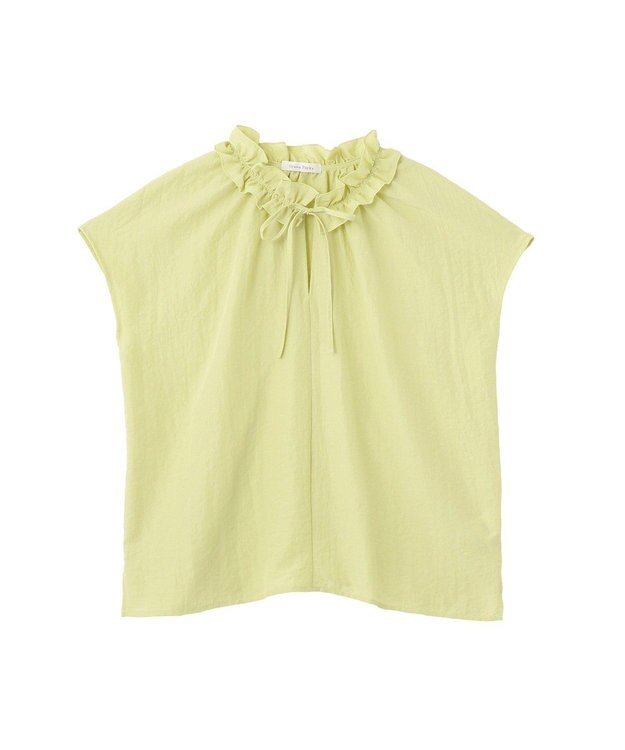 Green Parks 衿フリルブラウス Lime Green