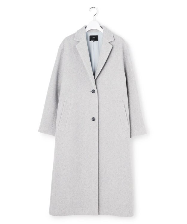 23区 【WEB&一部店舗限定】ウールモッサ チェスターコート ライトグレー系