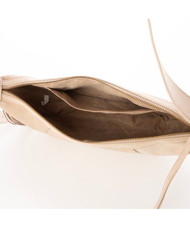 UNBILLION カシュカシュ cachecache / スエードフリンジ引手ショルダー ベージュ