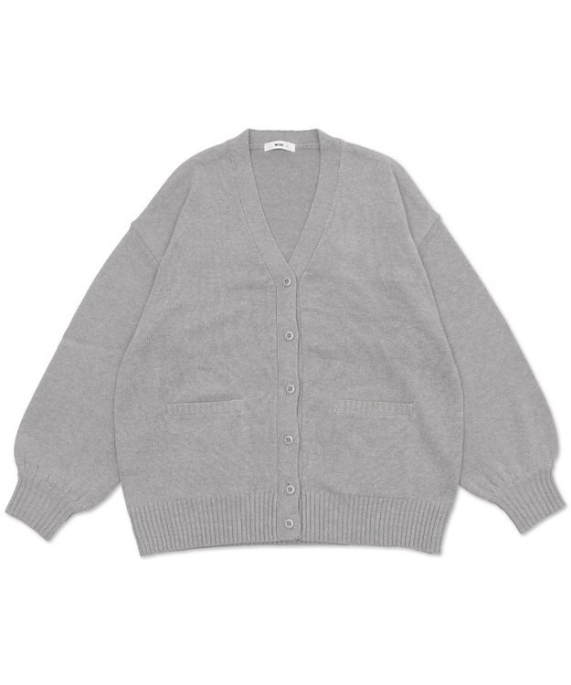 WEGO 【SCHOOLITEM】ニットカーディガン 杢グレー
