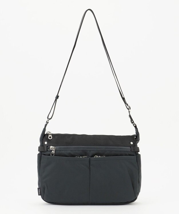 Y'SACCS テープデザイン　トラベルショルダーバッグ ダークグレー