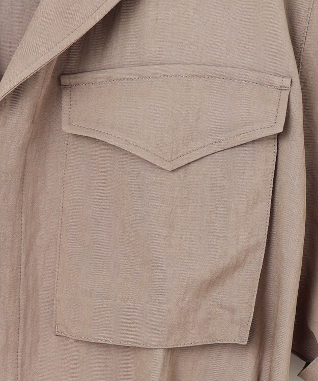 uncrave ドレープツイル ミリタリー ジャケット トープ（佐藤晴美さん着用）