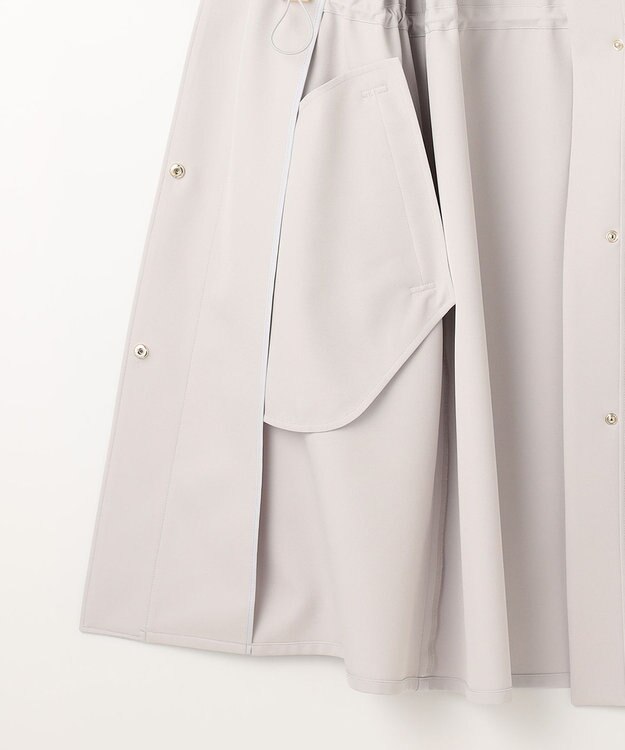 ANY SIS 【2WAY】フーデットロング アウター ライトグレー