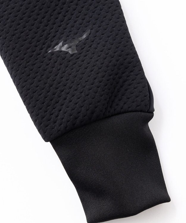 UNFILO 【ミズノ×UNFILO】ブレスサーモ リップルキルト プルオーバー ブラック