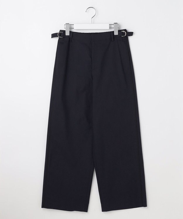 J.PRESS LADIES S TCリネン ドライツイル ストレート パンツ ネイビー系