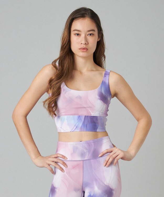 Chacott Chacott BALANCE インクアートプリントブラトップ ピンクＰＴ