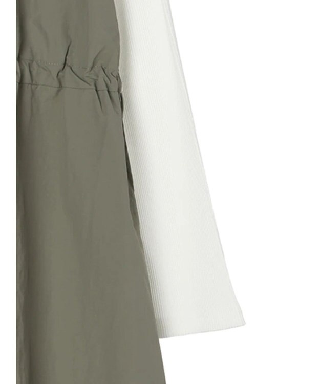 Green Parks ドロストドッキングワンピース Khaki