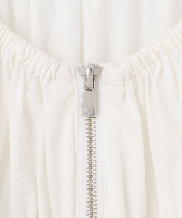 GRACE CONTINENTAL ギャザータフタブルゾン ホワイト