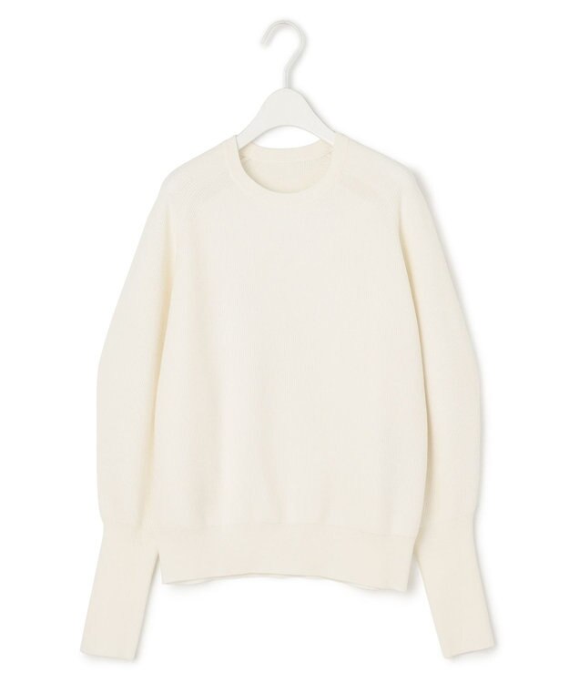 ICB 【洗える】 ウールポリエステルハイゲージ ニット オフホワイト系