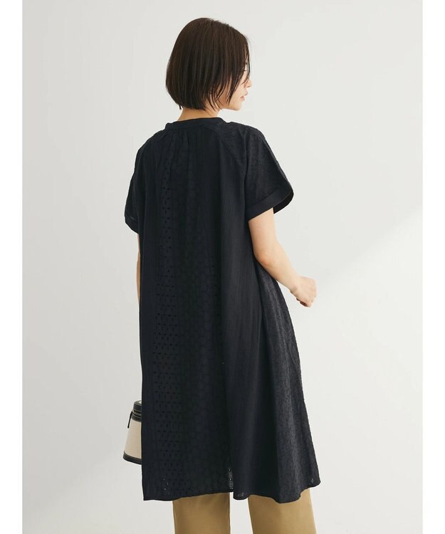 Green Parks Ｉ　パッチワーク刺繍チュニック Black