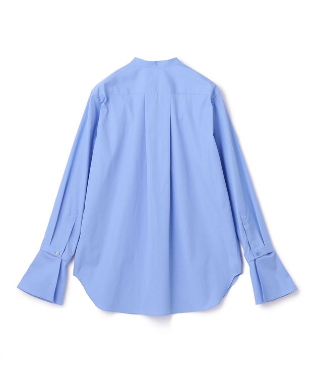 BEIGE， BAILLEUL / スタンドカラーシャツ Sax