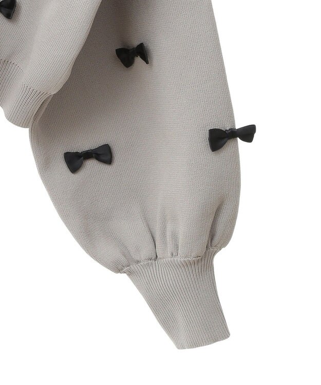 Green Parks ・ｓｗｉｎｇ　ｂｙ　メニーリボンニット Dark Gray Mixture