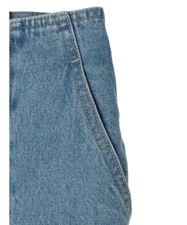 Green Parks ・ＥＬＥＮＣＡＲＥ　ＤＵＥ　バックスリットデニムパンツ Light Indigo
