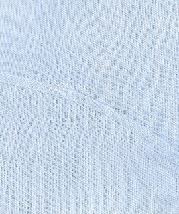 JOSEPH HOMME ノルマンディリネントロピカル　バンドカラーシャツ スカイブルー系