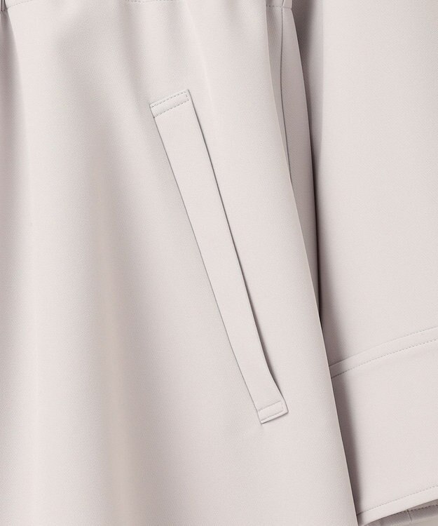 ANY SIS 【2WAY】フーデットロング アウター ライトグレー