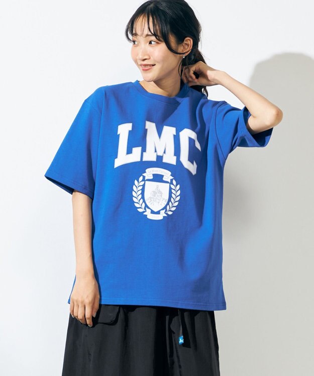 SHARE PARK MENS 【UNISEX】UVカット カレッジロゴTシャツ ブルー