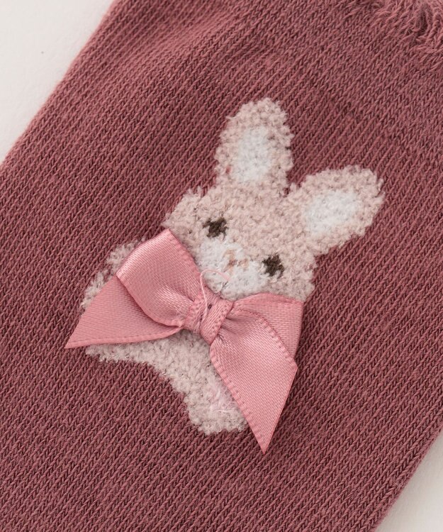 ANY KIDS 【3点セット】ソックス (イチゴウサギ) ローズ系