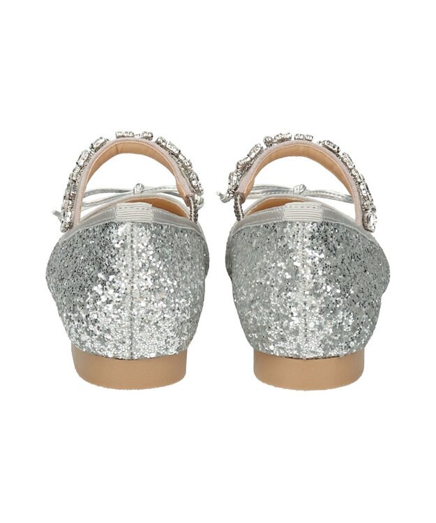 Bridget Birkin 【Bridget Birkin】ビジューストラップバレエシューズ シルバー雑材