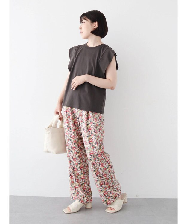 Green Parks ・ＳＵＧＡＲ　ＳＰＯＯＮ【ＣＯＯＬ】フレンチスリーブＴＥＥ Charcoal Gray