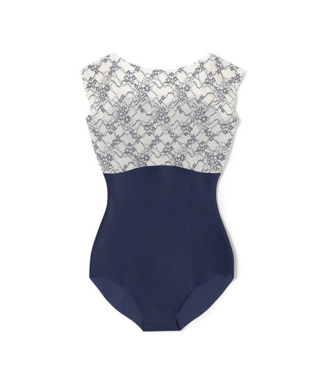 Chacott ノースリーブレオタード ネイビー