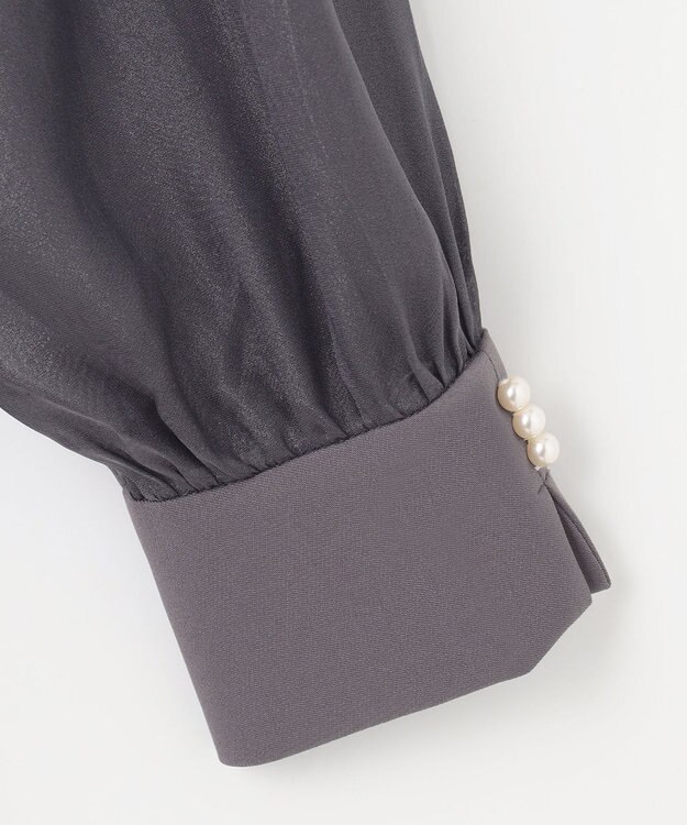 ANY SIS 【洗える】Nobleコンビ ドレス スレート