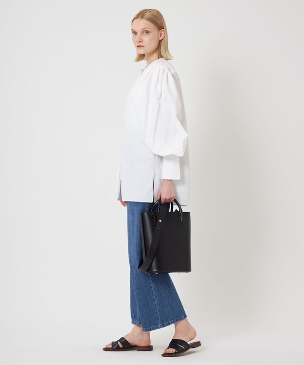 BEIGE， 【WEB限定】DIAMANT / ボウタイブラウス White