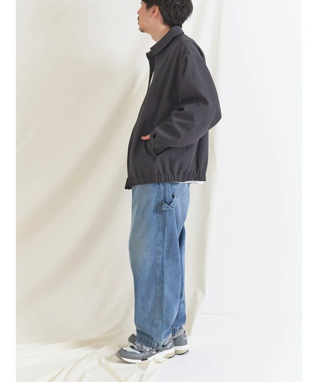 CRAFT STANDARD BOUTIQUE ポリエステルツイルスポーツジャケット Charcoal Gray