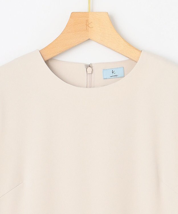 組曲 【KUMIKYOKU NAVY】コンフォータブルドレープフリル ワンピース アイボリー系