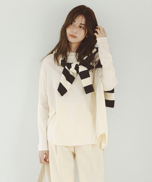 ICB 【洗える・WEB限定カラーあり】 ヴィスコースワイド プルオーバー トープ系