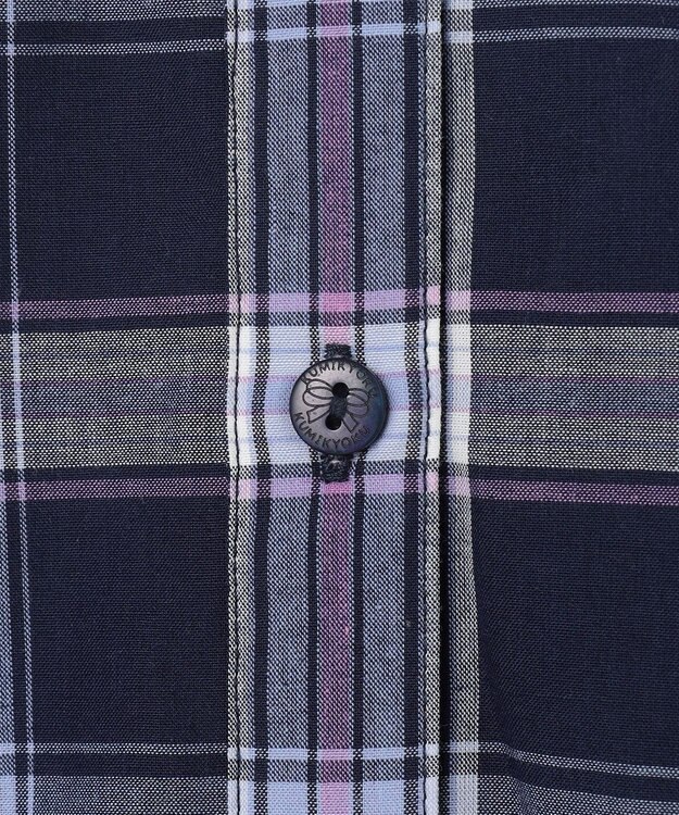 組曲 KIDS 【150-160㎝】プランタンチェック ワンピース ネイビー