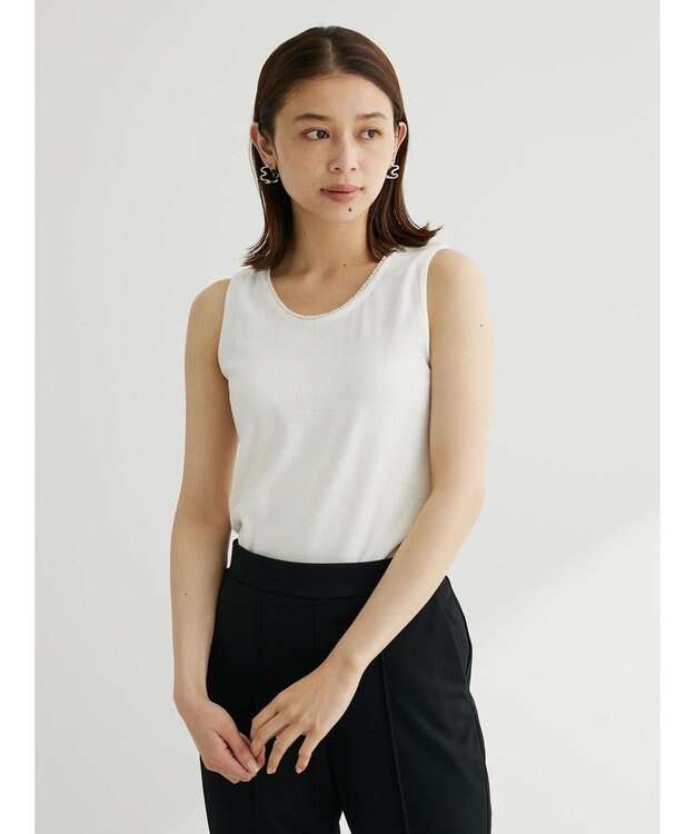 Green Parks ・ＳＵＧＡＲ　ＳＰＯＯＮ　パールテレコタンク Off White