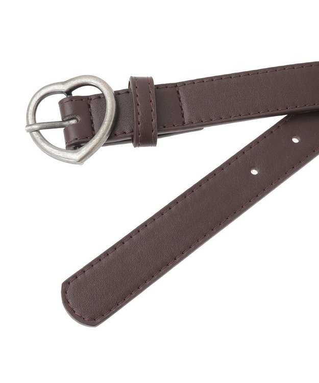 earth music&ecology ハートバックルベルト Brown