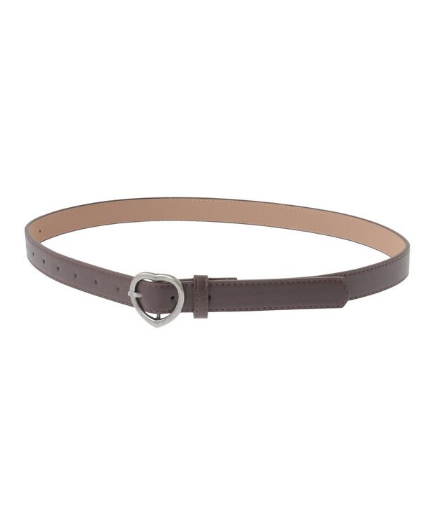 earth music&ecology ハートバックルベルト Brown