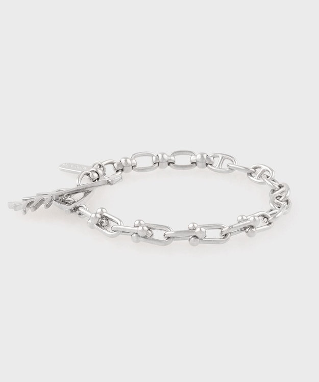 Paul Smith ハートミックスチェーン ブレスレット シルバー