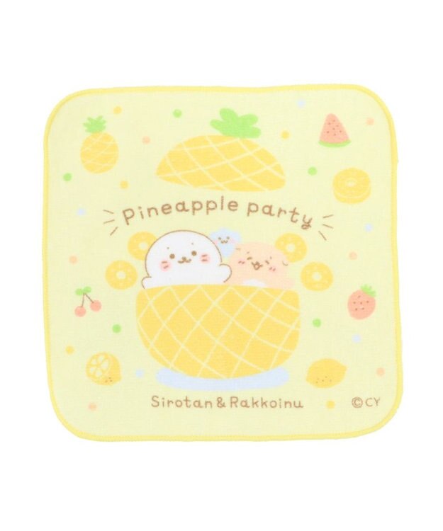 Mother garden しろたん タオル2枚セット ミニタオル ループタオルセット ≪パイナップルパーティー柄≫ -