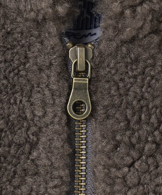 J.PRESS KIDS 【140-170cm】スタンドカラー ボア ブルゾン ブラウン系