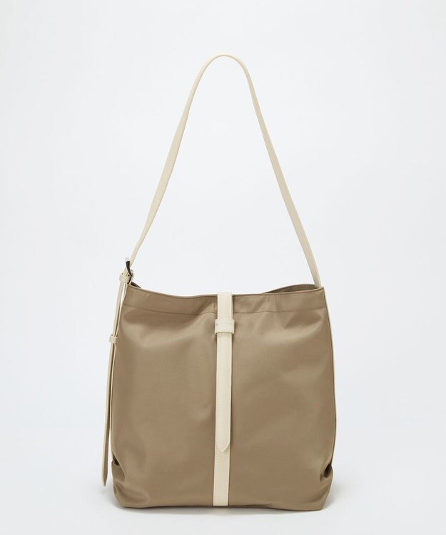 TOPKAPI 【TREASURE TOPKAPI】ナイロン センターベルト 2way ショルダーバッグ　軽量 / 肩掛け グレージュ