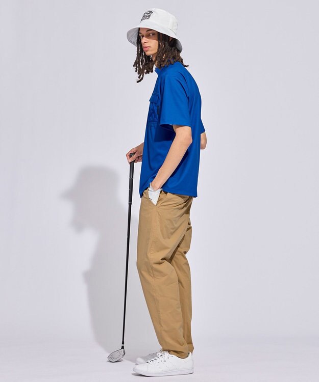 PW CIRCULUS 【MEN】ポケットモックネック ゴルフ スカイブルー系
