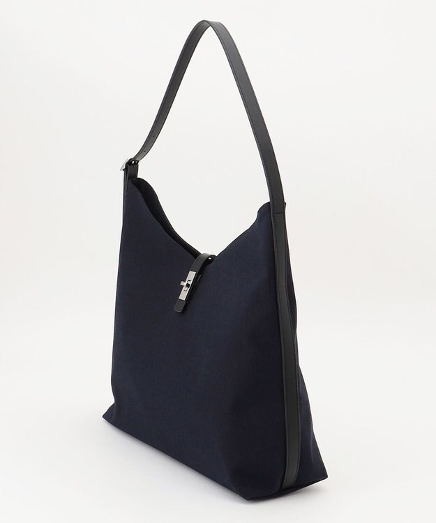 ICB リネン混ワンショルダー ネイビー系