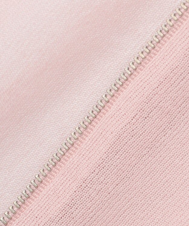 J.PRESS LADIES S 【WEB限定カラーあり・洗える】SHEER LIGHT KNIT ラメ パーカー 【WEB限定カラー】グレイッシュピンク系