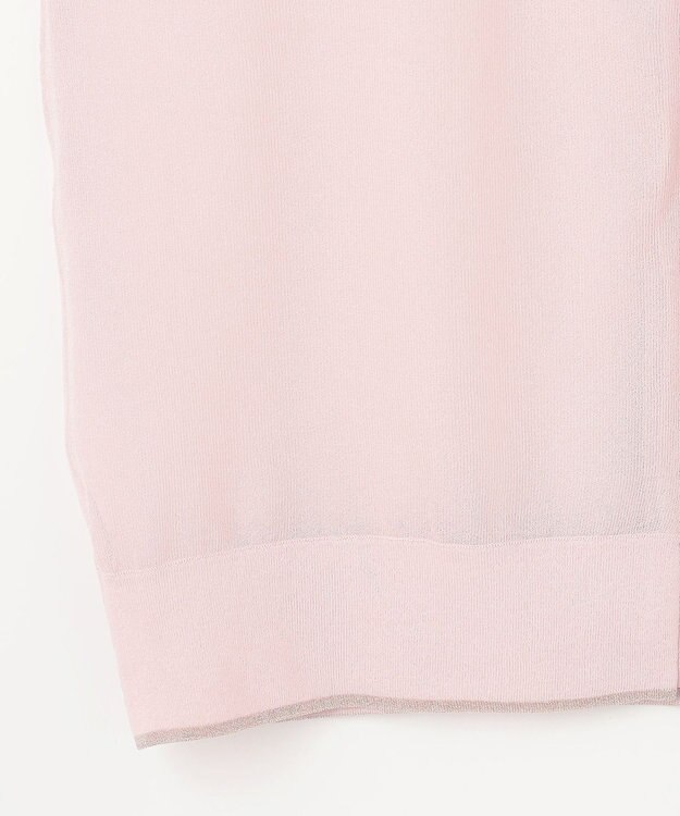 J.PRESS LADIES S 【WEB限定カラーあり・洗える】SHEER LIGHT KNIT ラメ パーカー 【WEB限定カラー】グレイッシュピンク系