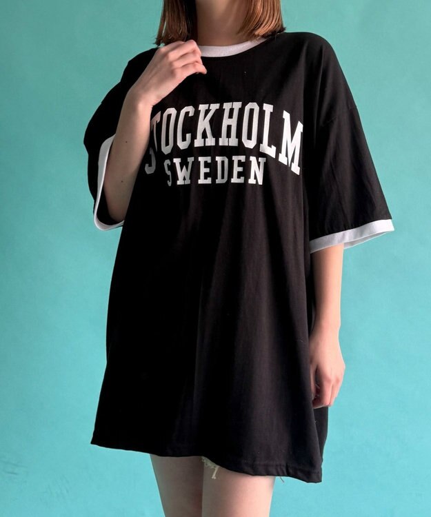 WEGO STOCKHOLMリンガーT ブラック