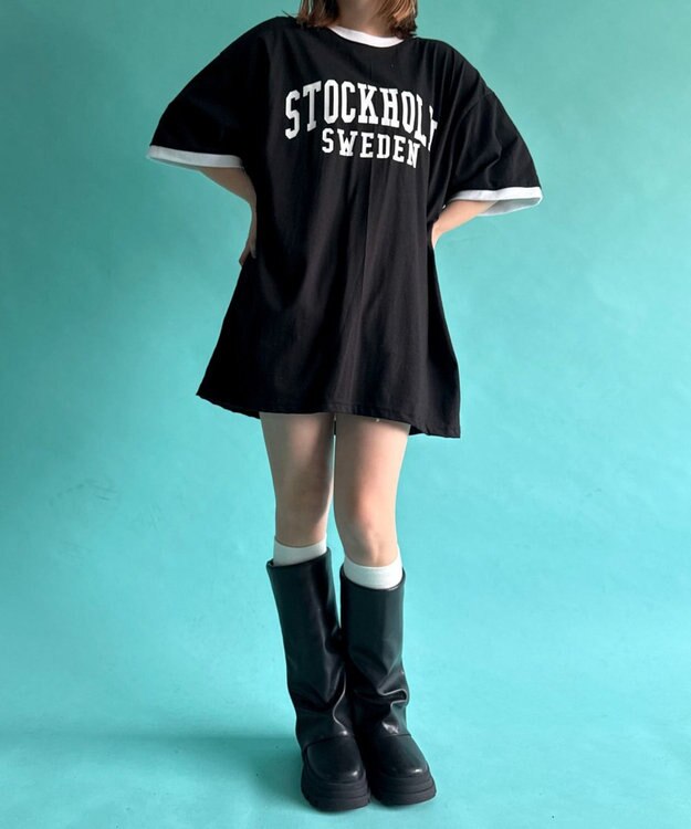 WEGO STOCKHOLMリンガーT ブラック