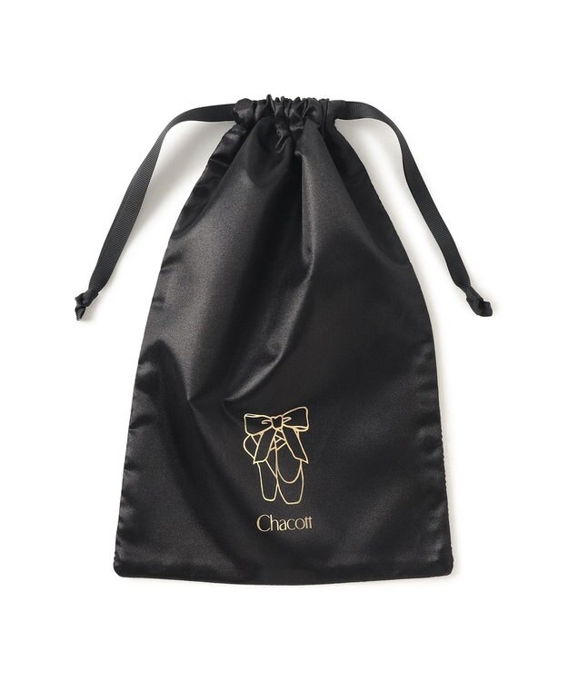 Chacott ポワント半メッシュ巾着M ブラック